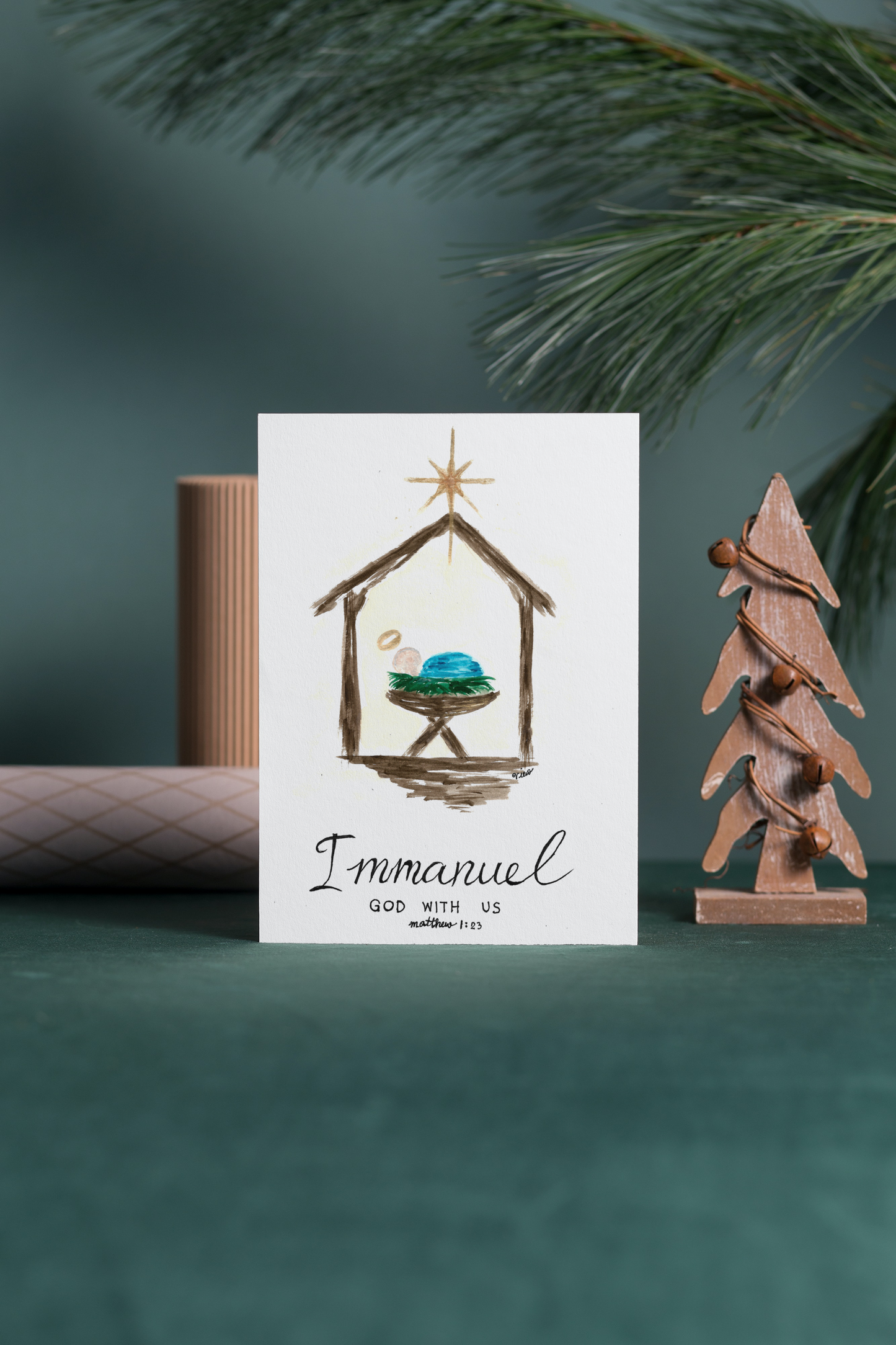 Christmas Immanuel Card