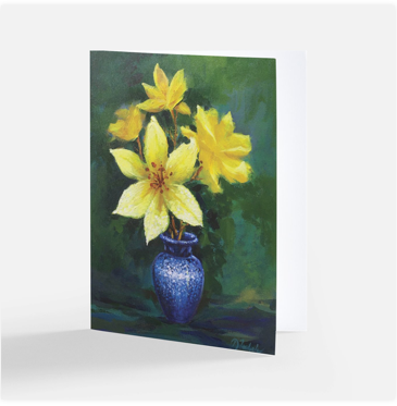 Yellow Bouquet Greeting Cards